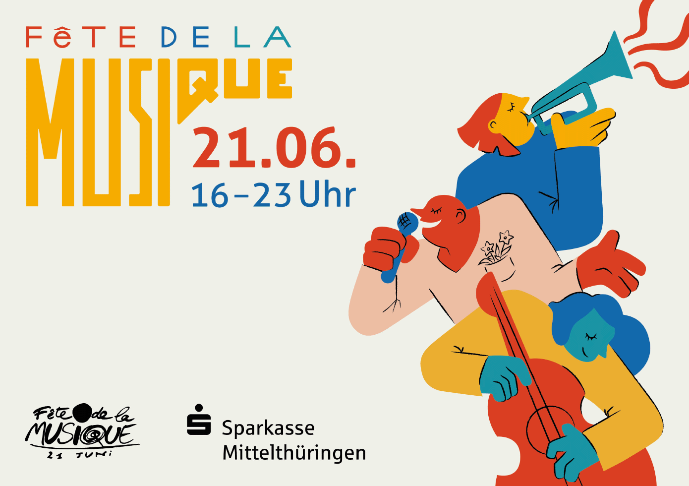 Fête de la musique am 21. Juni 2024 in Erfurt mit vielen Veranstaltungsorten - Änderungen vorbehalten